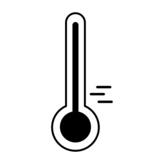 Thermometer, great design for any purposes. Vector illustration. stock image. 