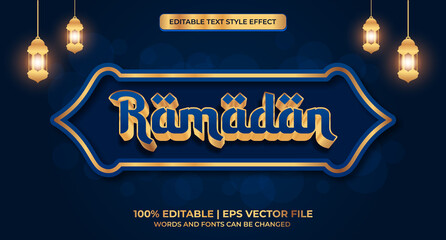 Ramadan kareem editable text effect