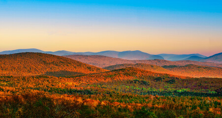North East Kingdom Vermont fall foliage scenic