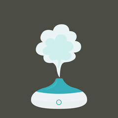 Vector illustration of a modern humidifier for home.