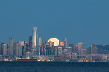 San Francisco City Skyline with Skyscrapers