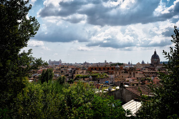 Fototapeta na wymiar Street city of Roma, Italy 