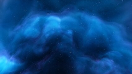 Naklejka na ściany i meble nebula gas cloud in deep outer space, science fiction illustrarion, colorful space background with stars 3d render