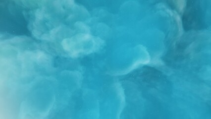 nebula gas cloud in deep outer space, science fiction illustrarion, colorful space background with stars 3d render