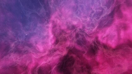 nebula gas cloud in deep outer space, science fiction illustrarion, colorful space background with stars 3d render
