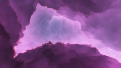 nebula gas cloud in deep outer space, science fiction illustrarion, colorful space background with stars 3d render