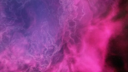 nebula gas cloud in deep outer space, science fiction illustrarion, colorful space background with stars 3d render
