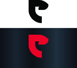 Letter P Creative Unique Modern Vector Logo Design