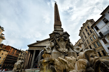 Obraz premium Street city of Roma, Italy 