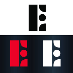 Letter E Creative Unique Modern Vector Logo Design