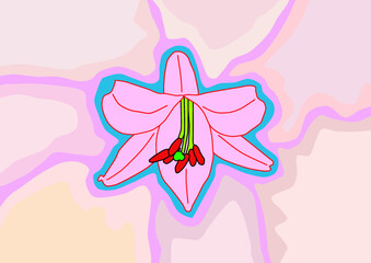 ササユリ　幾何学的模様