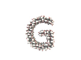 Bowling Pin Themed Font Letter G