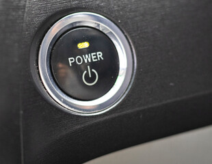 Power button with led light on
