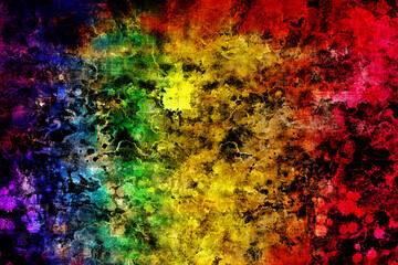 abstract grunge background in rainbow colors