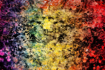 abstract grunge background in rainbow colors