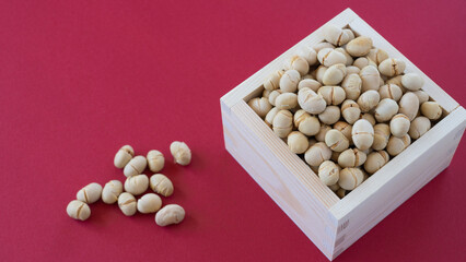 煎り大豆・「節分」日本の年中行事イメージ