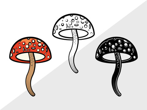 Mushroom SVG | Fungus Svg | Fungi Svg | Shrooms Svg | Mushroom Clipart
