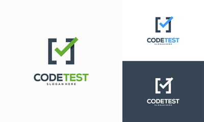 Code Tester Logo Template Design Concept, Programmer Technology logo