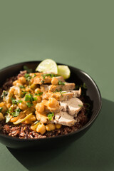 Pork and Vegetable Curry over Brown Rice