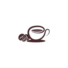 Coffee icon logo design illustration template