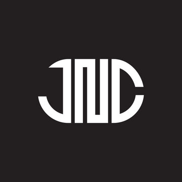 JNC letter logo design on black background. JNC creative initials letter logo concept. JNC letter design.