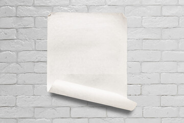 paper on white wall