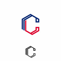 Creative minimalism logotype icon symbol