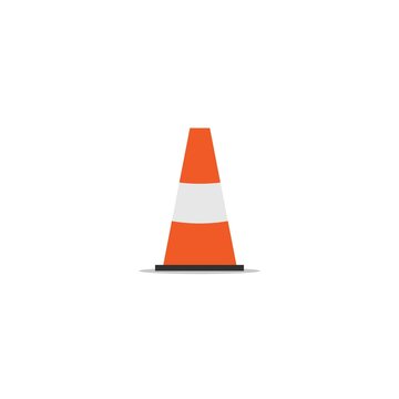 Traffic Icon Orange Cone