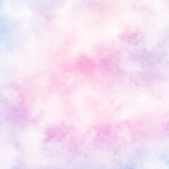 Fototapeta na wymiar dreamy pastel pink and blue clouds sky background