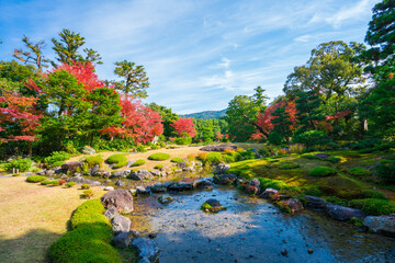京都　無鄰菴の紅葉