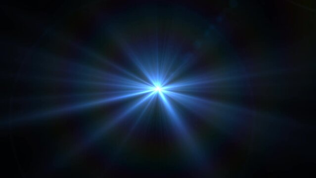 Optical lens flare effect. 4K resolution. Very high quality and realistic.on black background