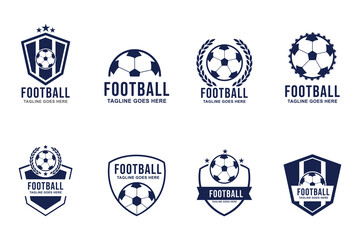 soccer Logo or football club sign Badge. Football logo with shield background vector design