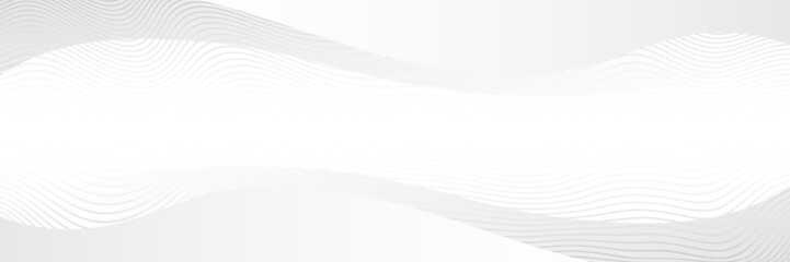 Light gray background, frame. Wavy shapes, vector banner.
