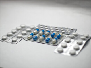 Fototapeta na wymiar packs of pills