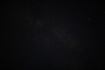 Night sky. Stars and galaxies in the sky at dusk.