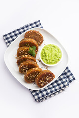 Gujarati snack muthiya or muthia