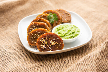 Gujarati snack muthiya or muthia