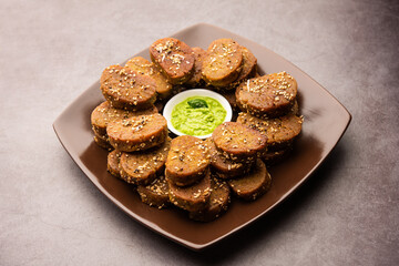 Gujarati snack muthiya or muthia
