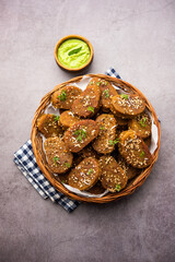 Gujarati snack muthiya or muthia