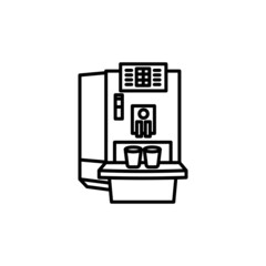 Coffee Machine icon in vector. Logotype