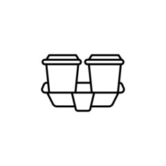 Coffee Holder icon in vector. Logotype