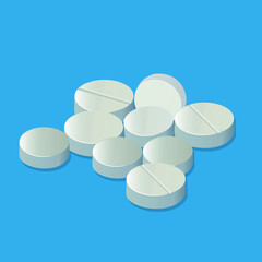 pills vector image