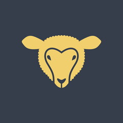 Sheep, lamb, symbol of sacrifice and obedience.