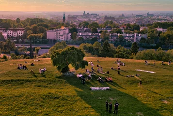 Foto auf Glas Cracow panorama © Pawel Litwinski