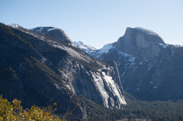 Half Dome Covered In Snow Yosemite National Park