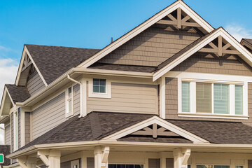 The roof of the house with nice window