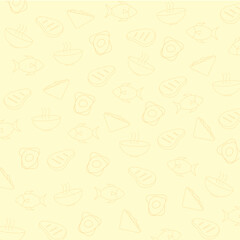 seamless pattern with meat on light background