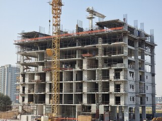 building under construction in Dubai,UAE. 