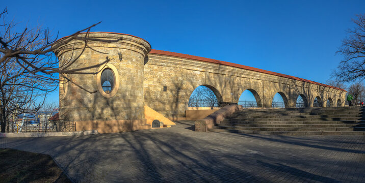 Quarantine arch in Odessa, Ukraine