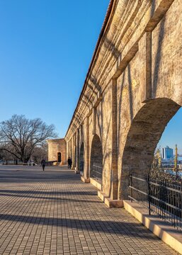 Quarantine arch in Odessa, Ukraine